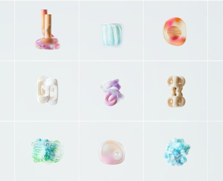 An artist’s illustration of artificial intelligence (AI). This image depicts the potential of AI for society through 3D visualisations. It was created by Novoto Studio