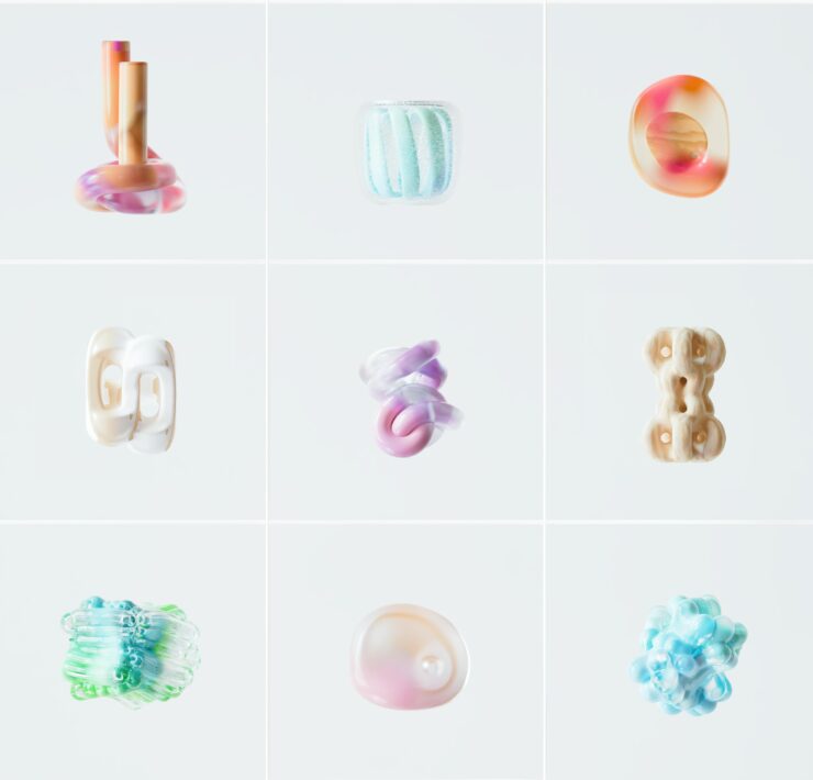 An artist’s illustration of artificial intelligence (AI). This image depicts the potential of AI for society through 3D visualisations. It was created by Novoto Studio