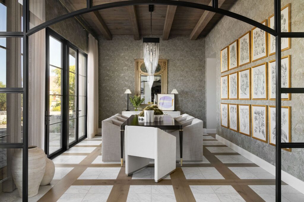 Britany Simon Design House Delos Circle Dining Room
