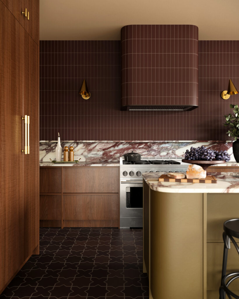 Fireclay Tile Garnet Matte 2x8